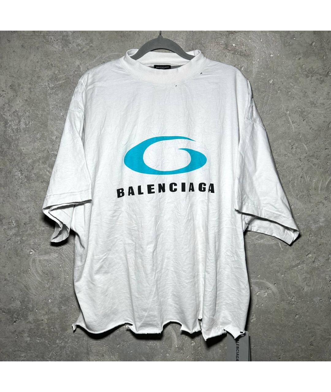 BALENCIAGA Белая футболка, фото 8