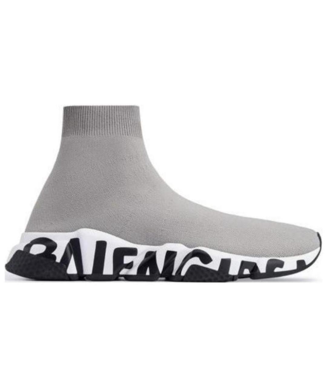 BALENCIAGA Серые высокие кроссовки / кеды, фото 1