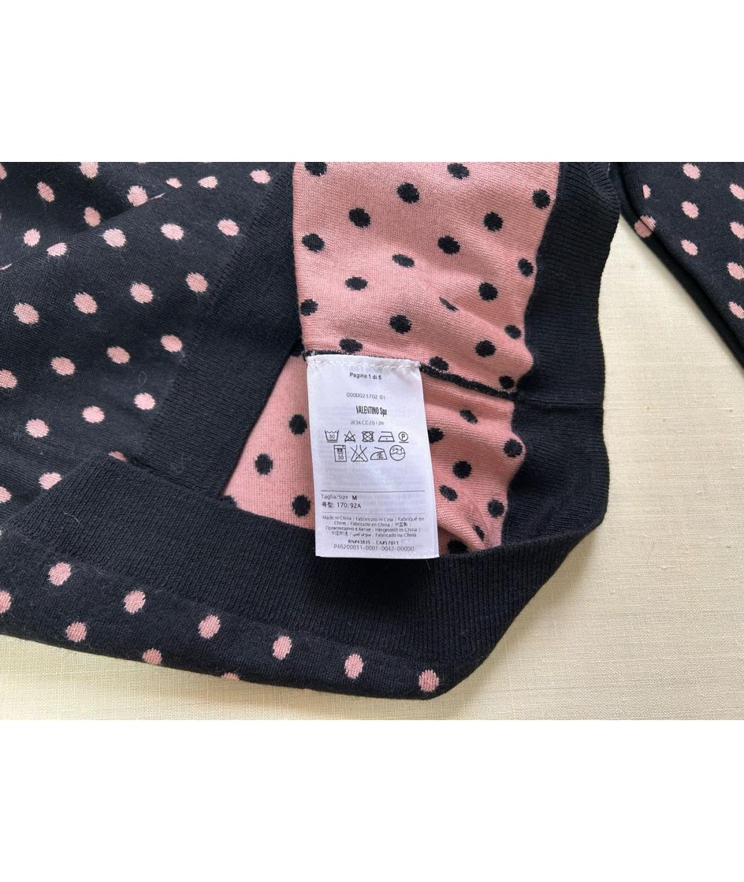 RED VALENTINO Черный шерстяной джемпер / свитер, фото 4
