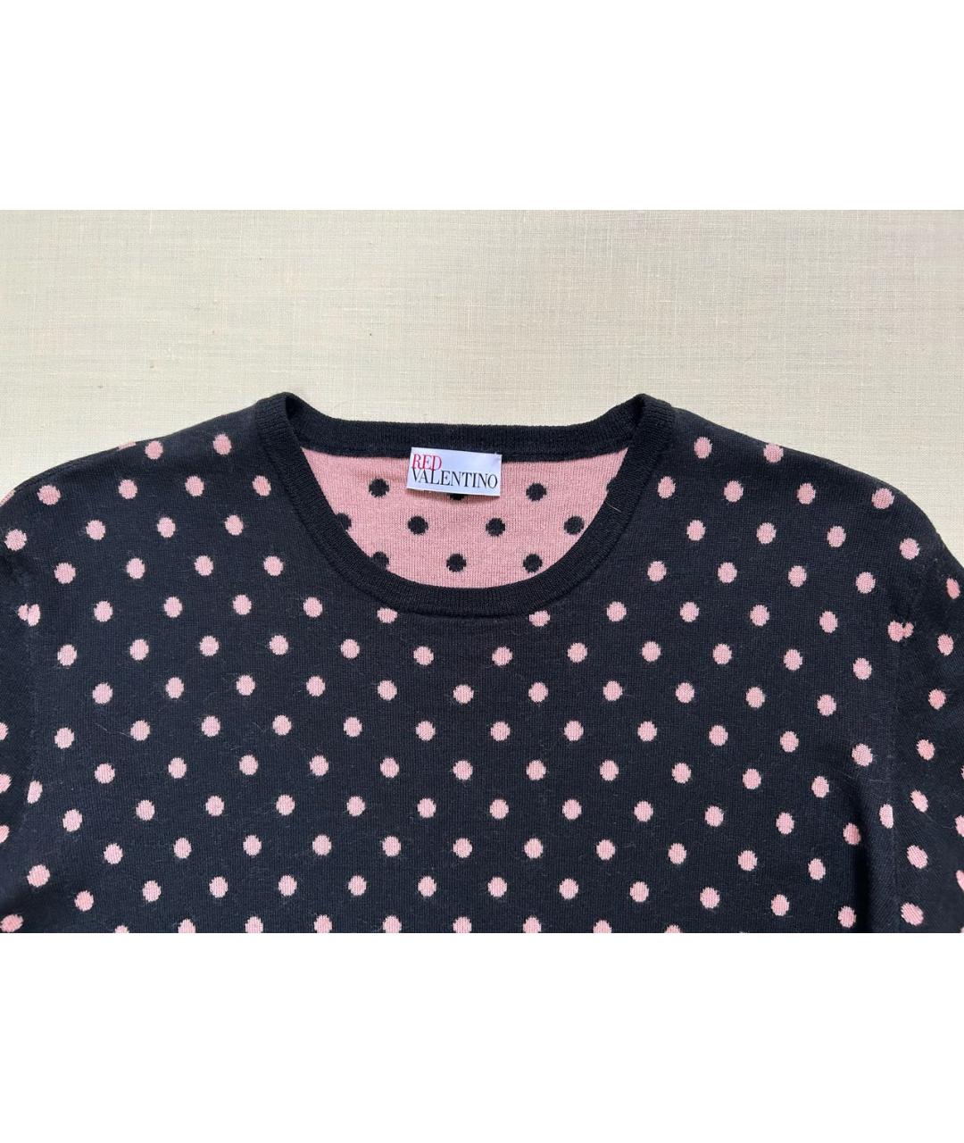 RED VALENTINO Черный шерстяной джемпер / свитер, фото 3