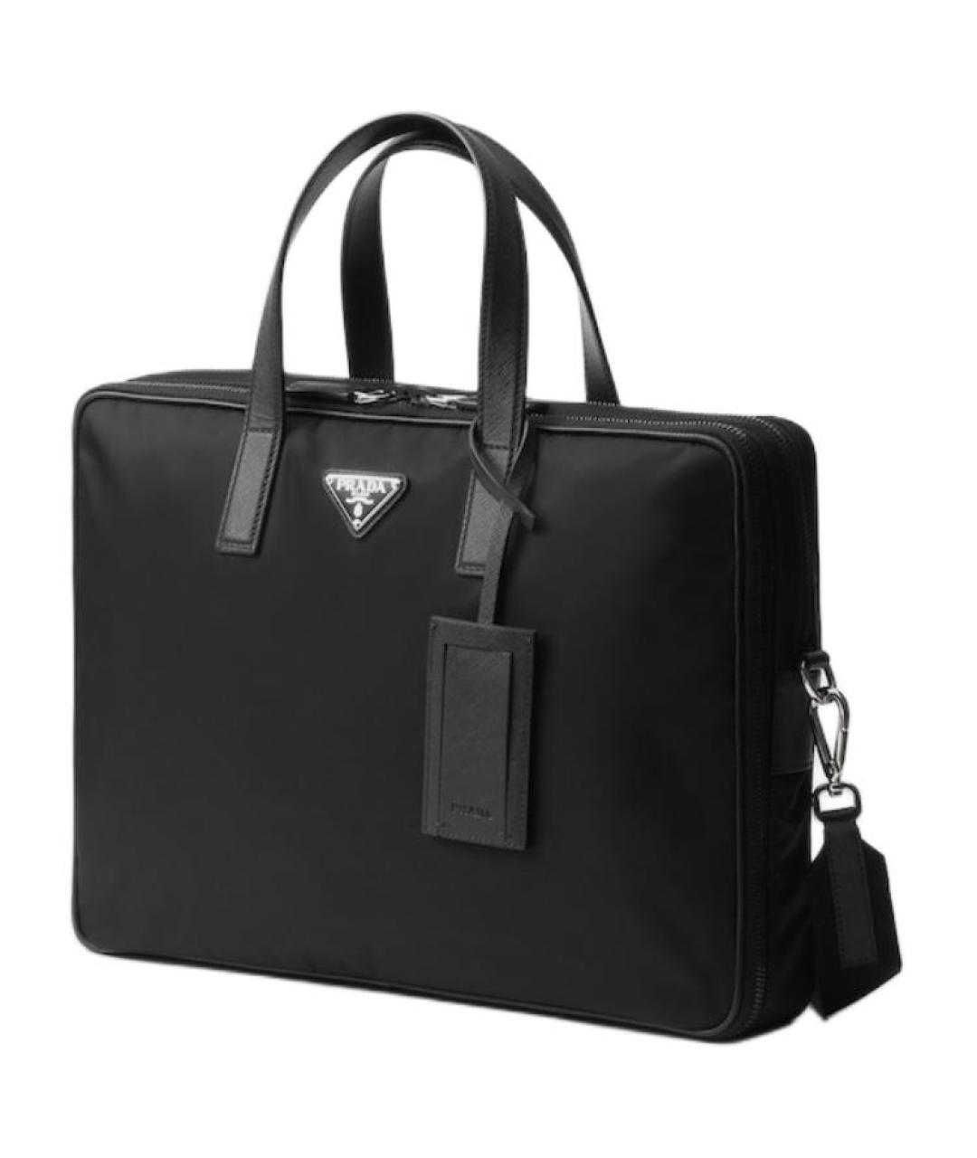 PRADA Черный портфель, фото 2