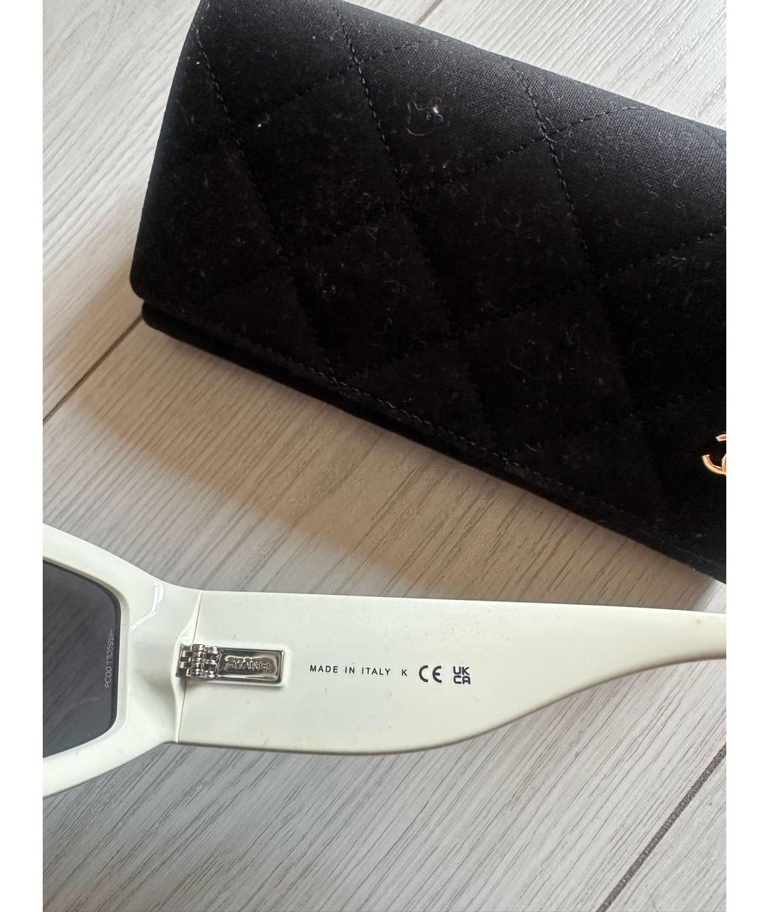 CHANEL Черные пластиковые солнцезащитные очки, фото 3