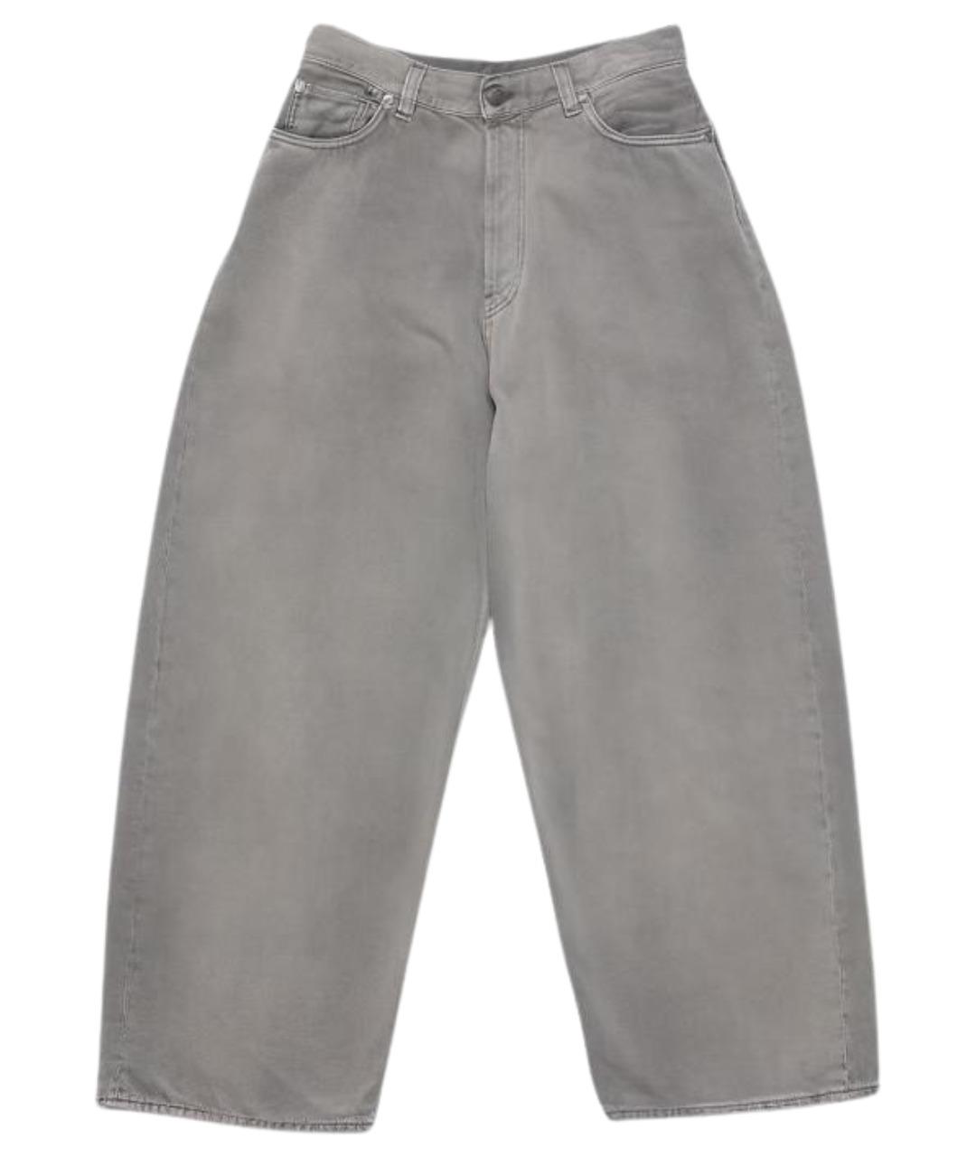 ACNE STUDIOS Серые хлопковые прямые джинсы, фото 1