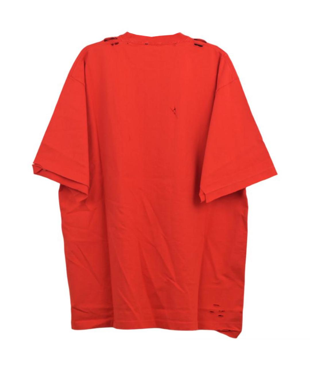 BALENCIAGA Оранжевая футболка, фото 2