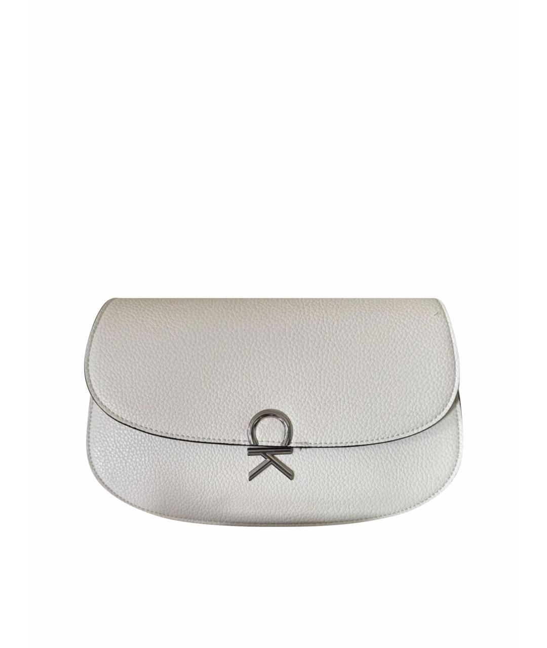 CALVIN KLEIN Белая поясная сумка из искусственной кожи, фото 1