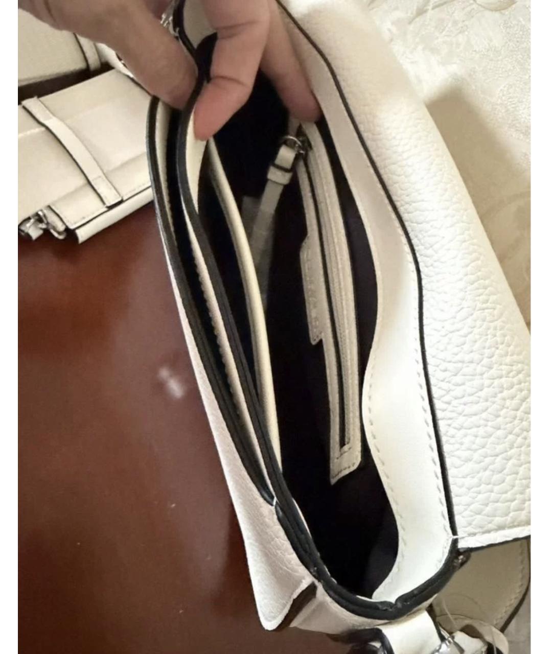 CALVIN KLEIN Белая поясная сумка из искусственной кожи, фото 4