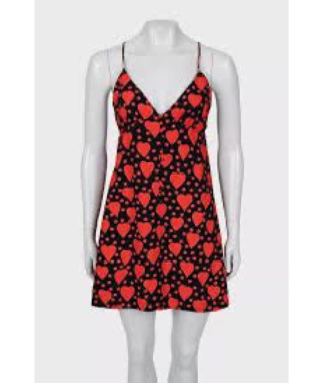 SAINT LAURENT Красное шелковое коктейльное платье, фото 6