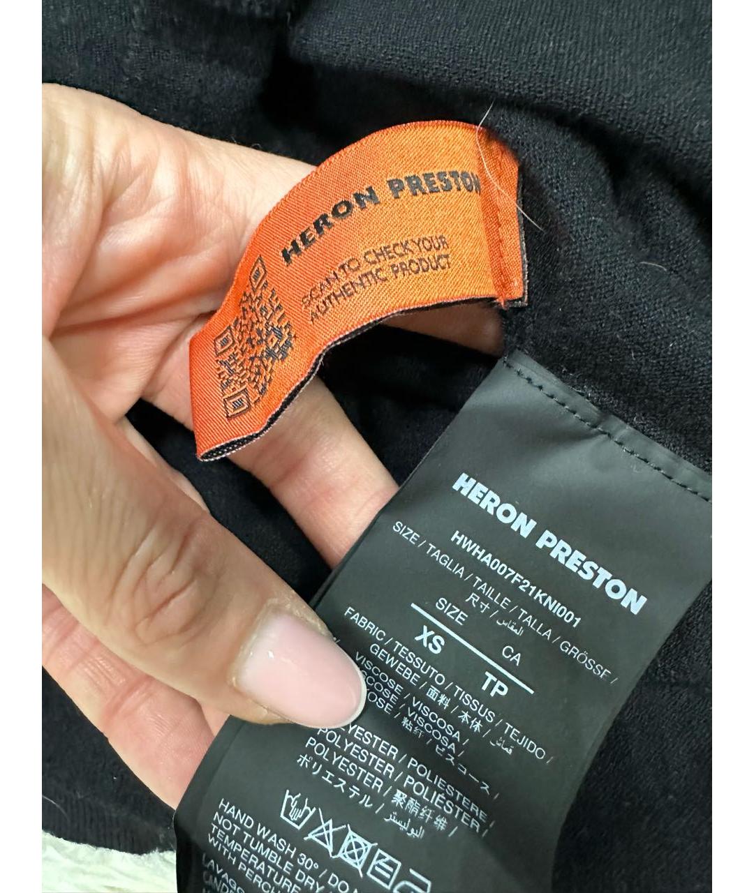 HERON PRESTON Черная водолазка, фото 4