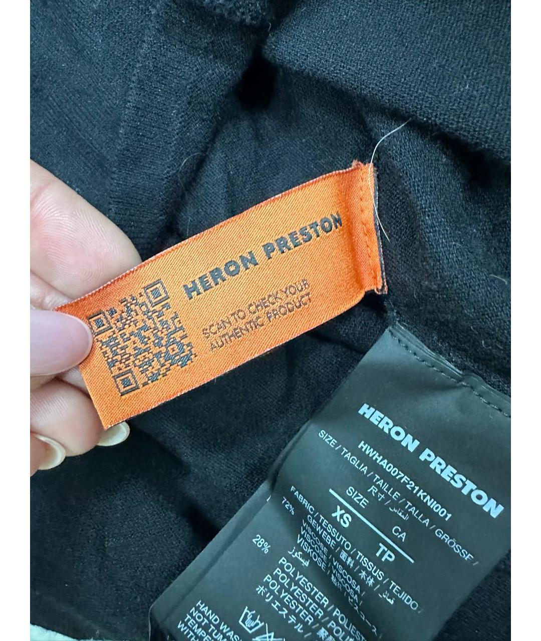 HERON PRESTON Черная водолазка, фото 5