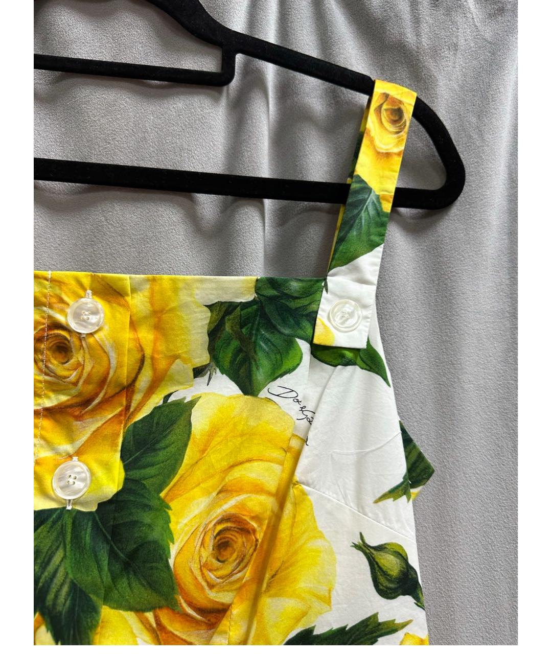 DOLCE&GABBANA Мульти хлопковый сарафан, фото 4