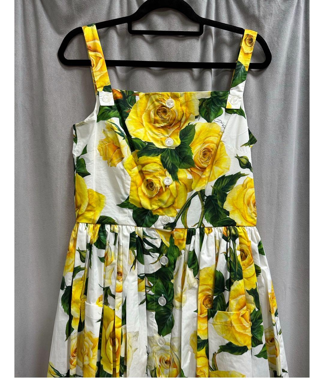 DOLCE&GABBANA Мульти хлопковый сарафан, фото 3