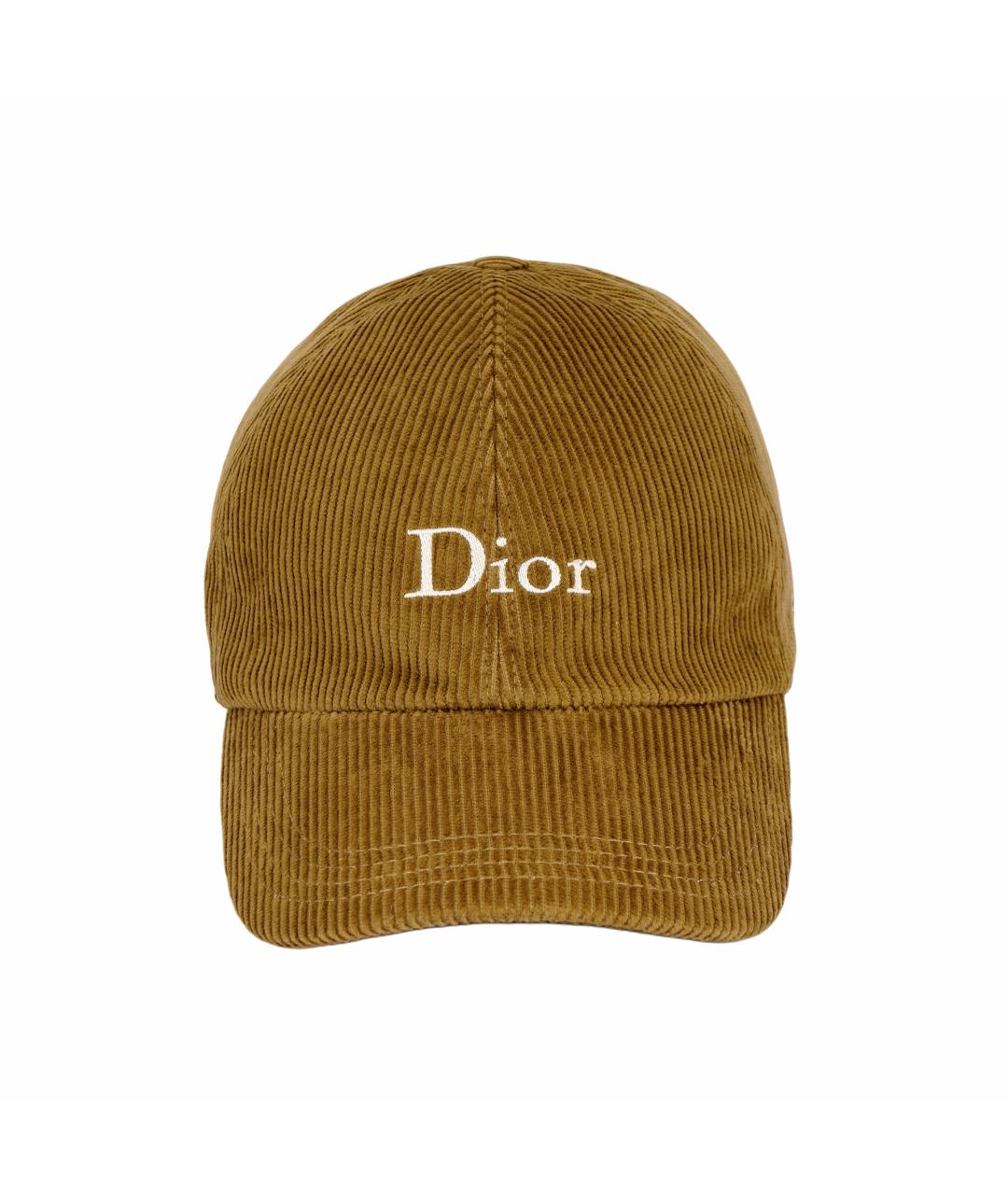 CHRISTIAN DIOR Коричневая хлопковая кепка/бейсболка, фото 2