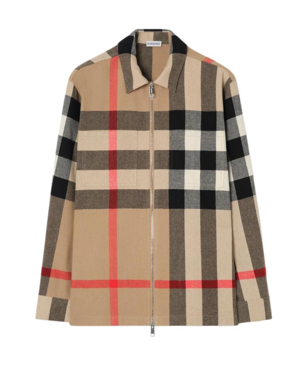 BURBERRY Бежевая классическая рубашка, фото 1