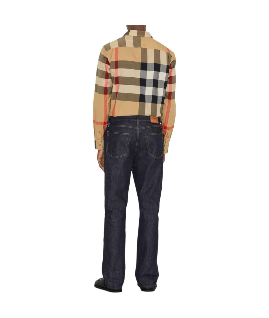 BURBERRY Бежевая классическая рубашка, фото 3