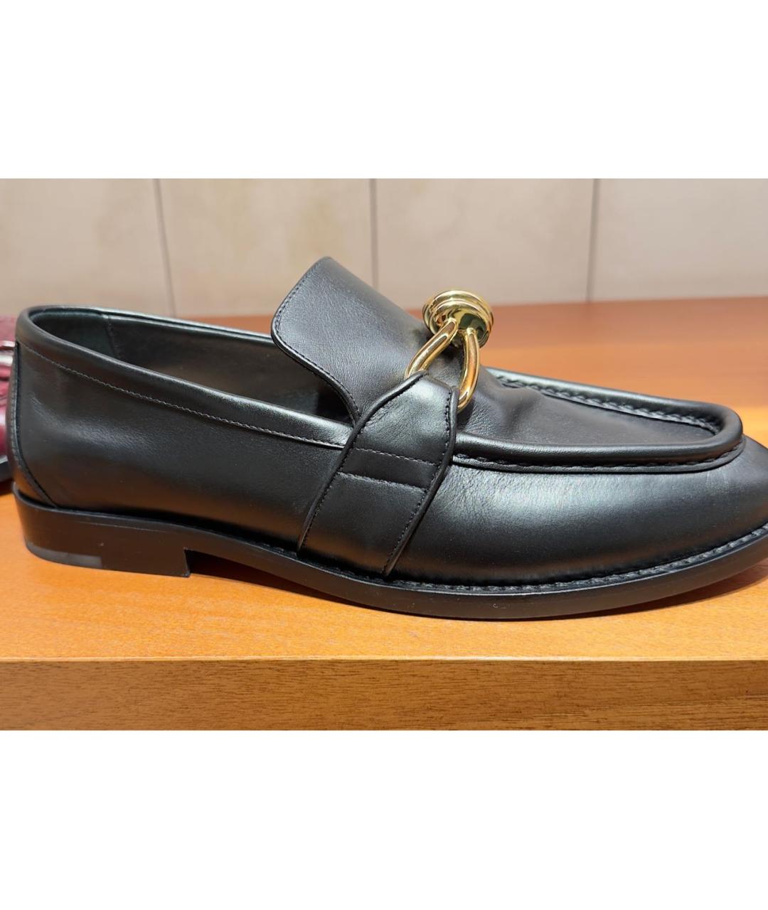 BOTTEGA VENETA Черные кожаные лоферы, фото 2