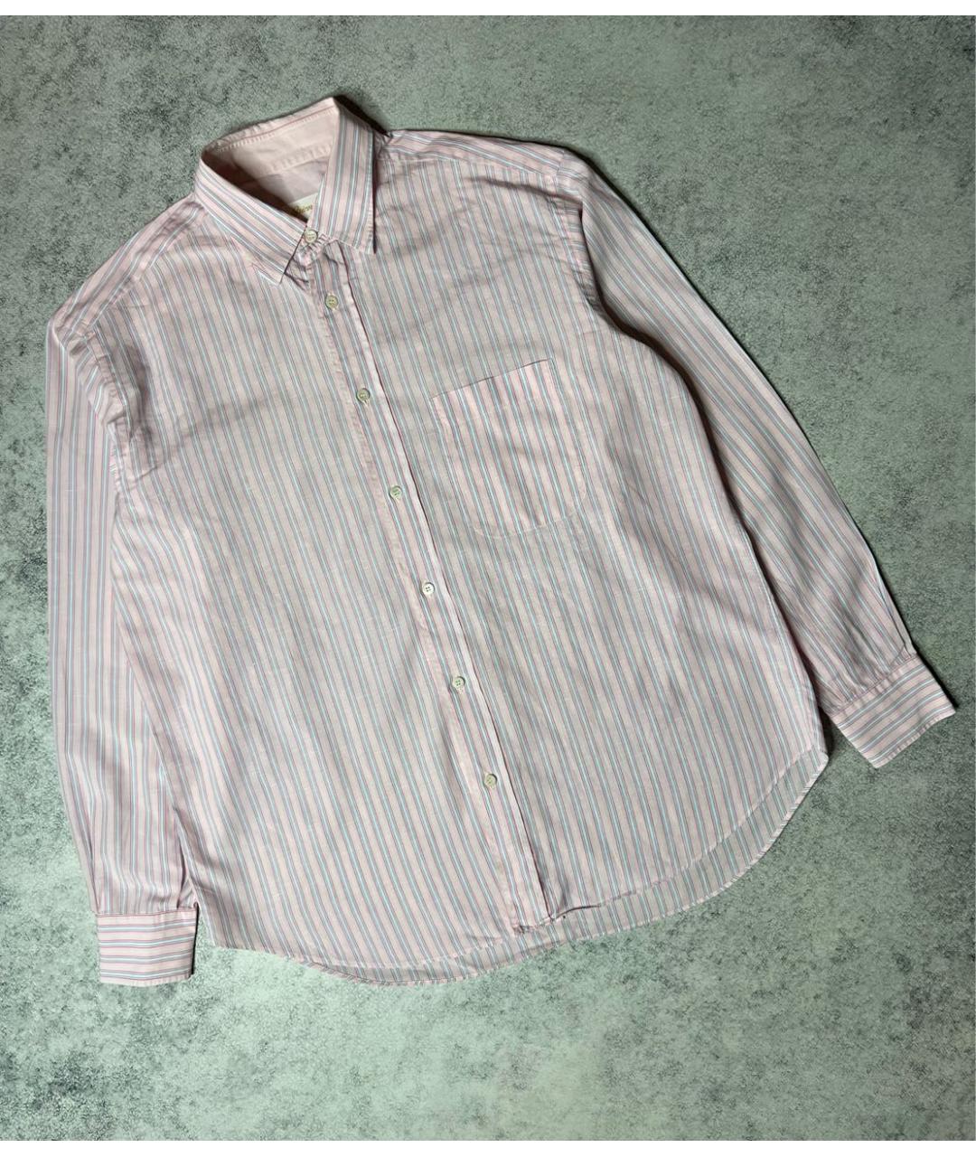 BRIONI Розовая льняная классическая рубашка, фото 8