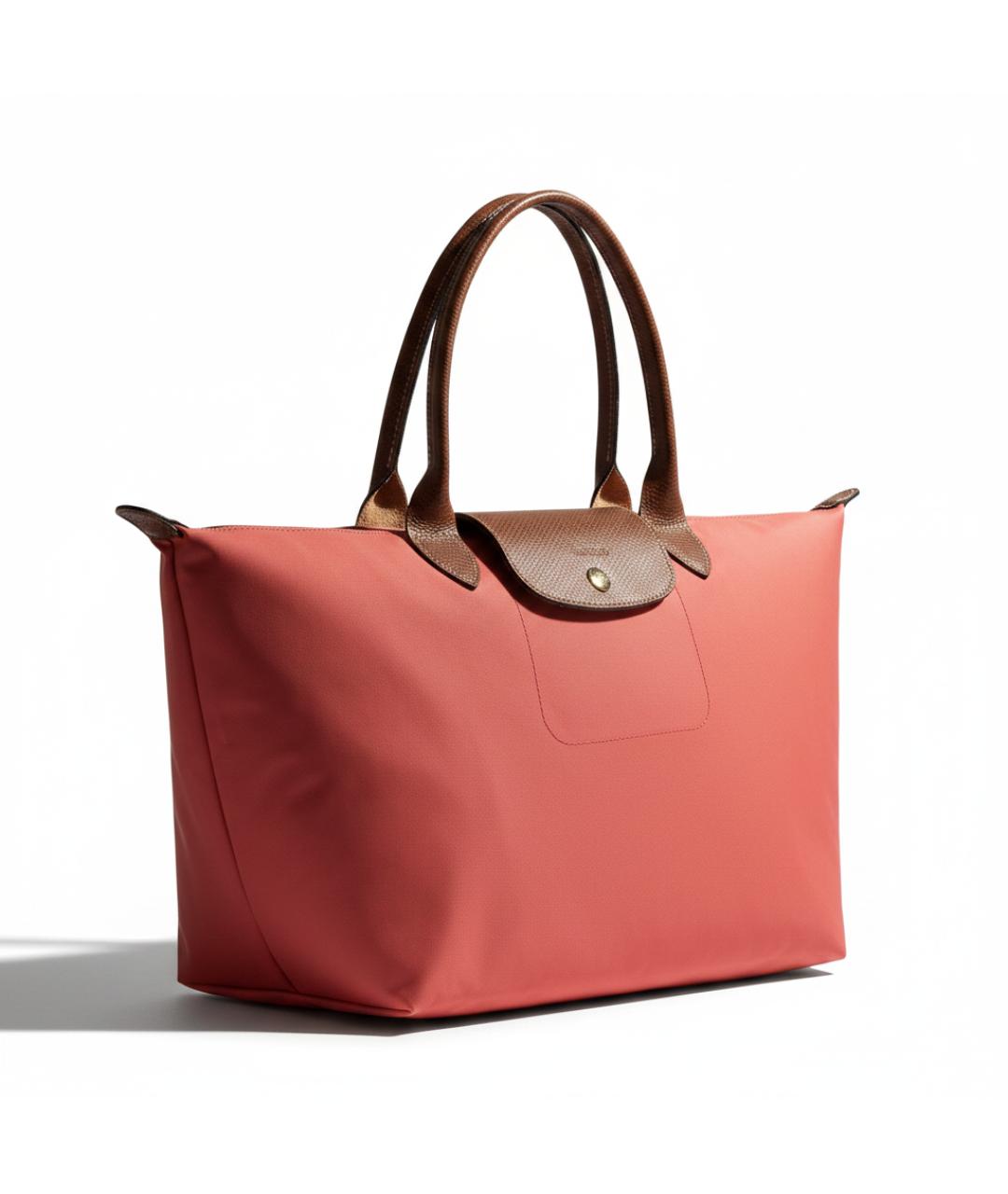 LONGCHAMP Коралловая нейлоновая сумка тоут, фото 2
