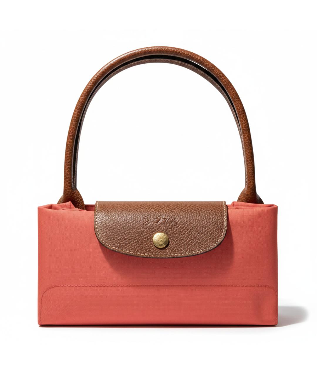 LONGCHAMP Коралловая нейлоновая сумка тоут, фото 5