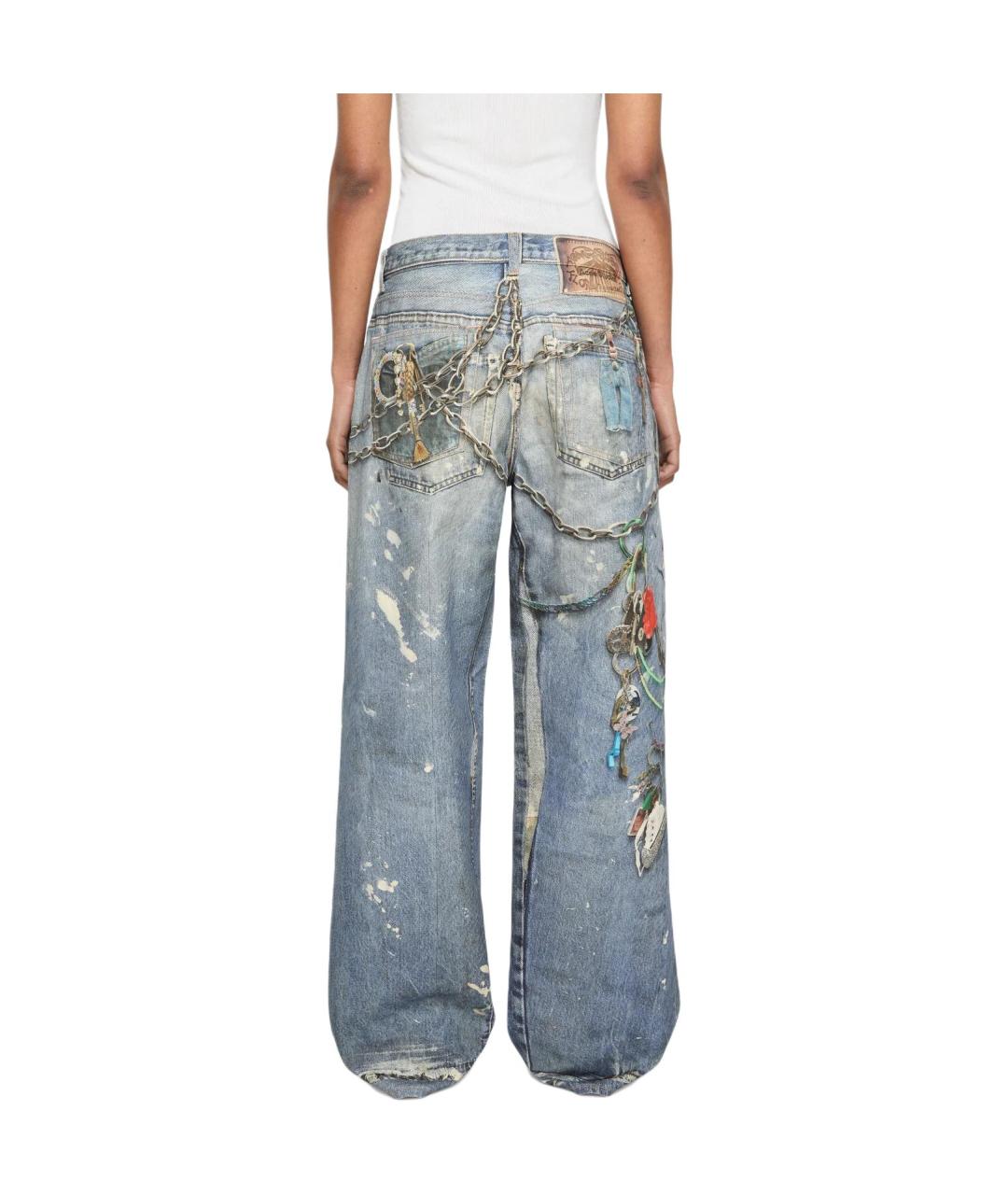 ACNE STUDIOS Синие прямые джинсы, фото 3