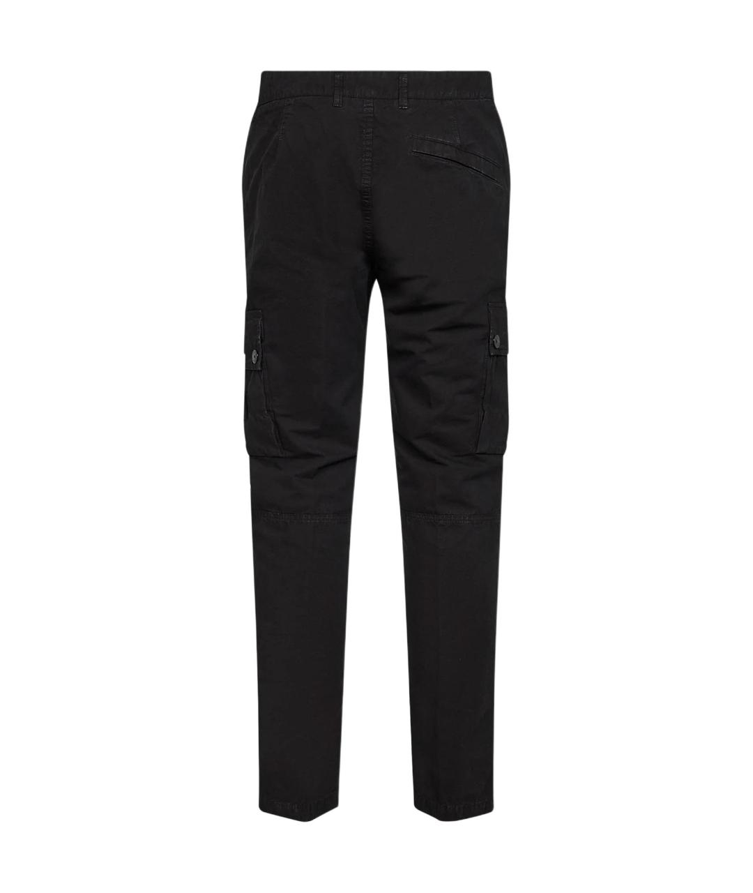 STONE ISLAND Черные брюки чинос, фото 2