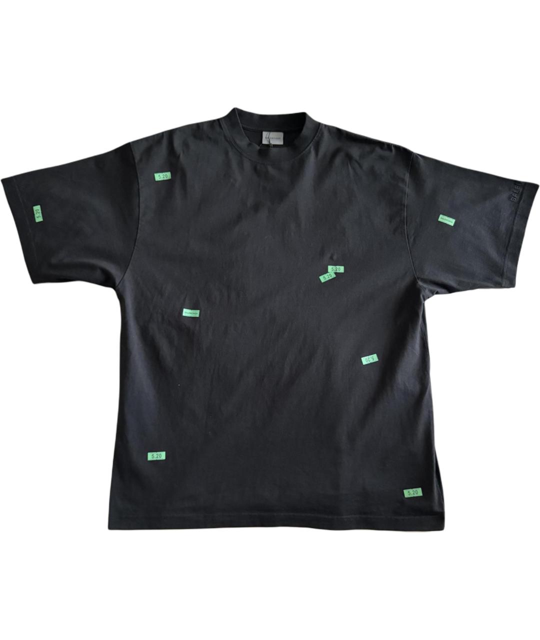 BALENCIAGA Черная футболка, фото 1