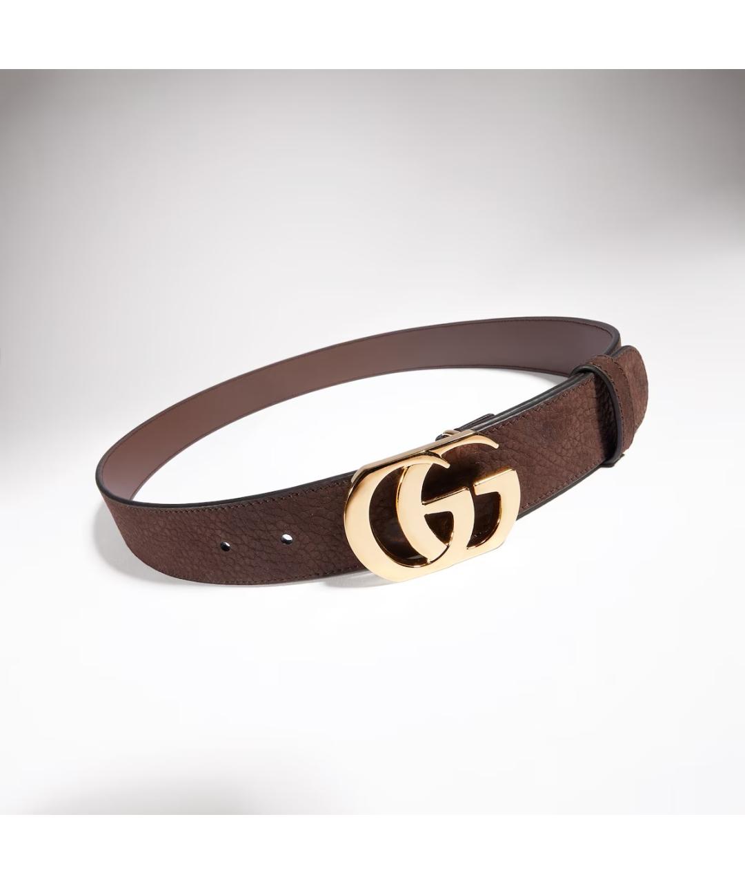GUCCI Коричневый кожаный ремень, фото 3
