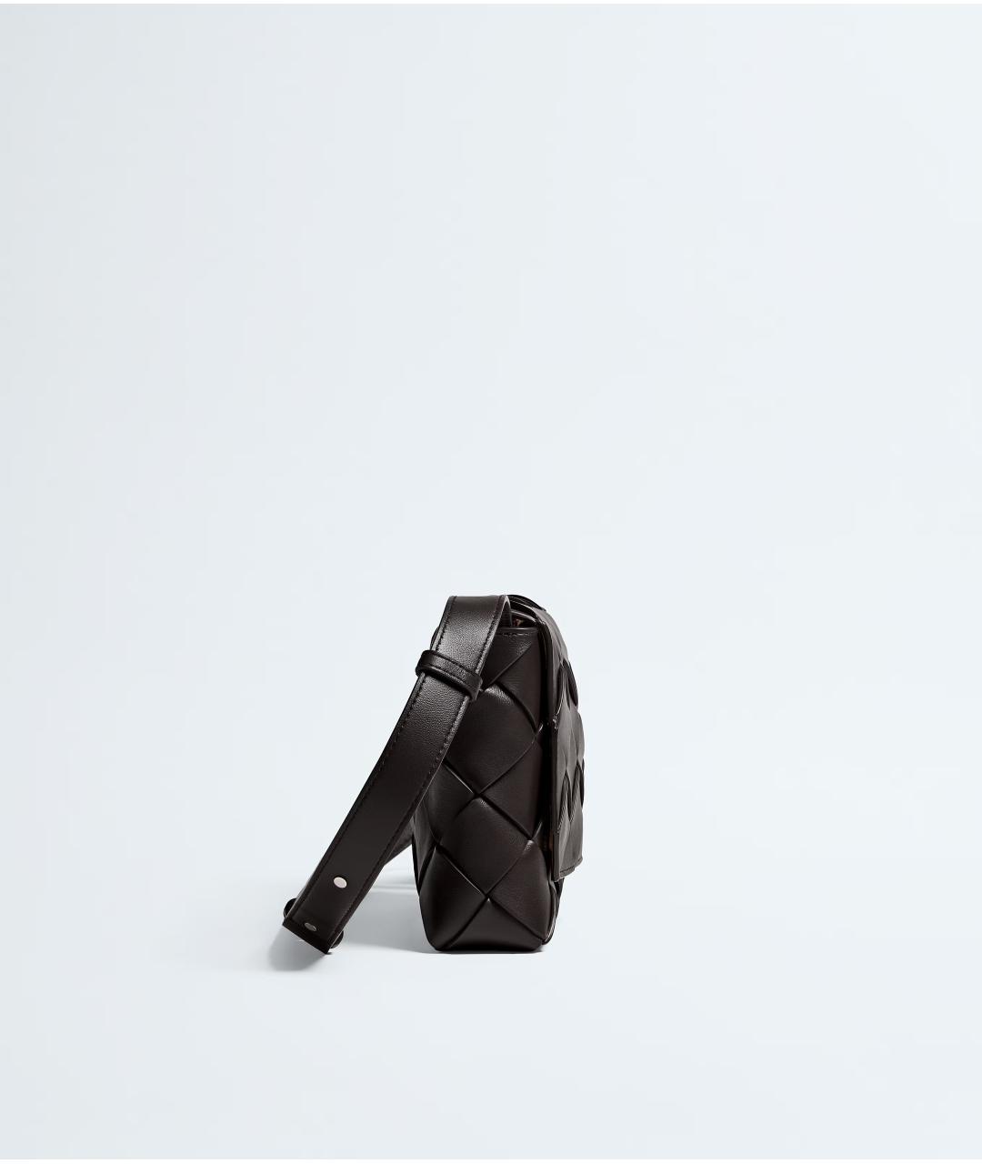 BOTTEGA VENETA Коричневая кожаная сумка на плечо, фото 3
