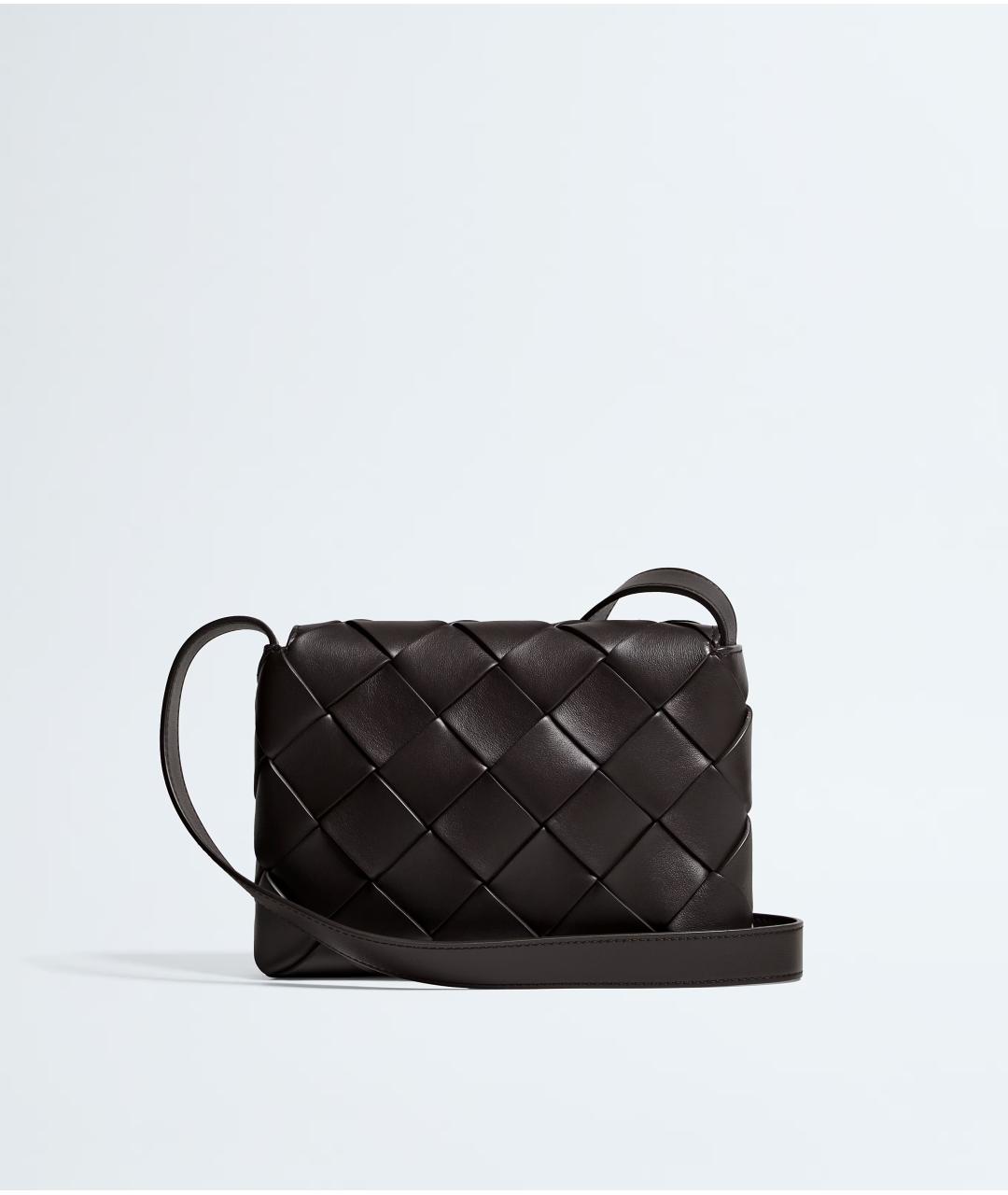 BOTTEGA VENETA Коричневая кожаная сумка на плечо, фото 4