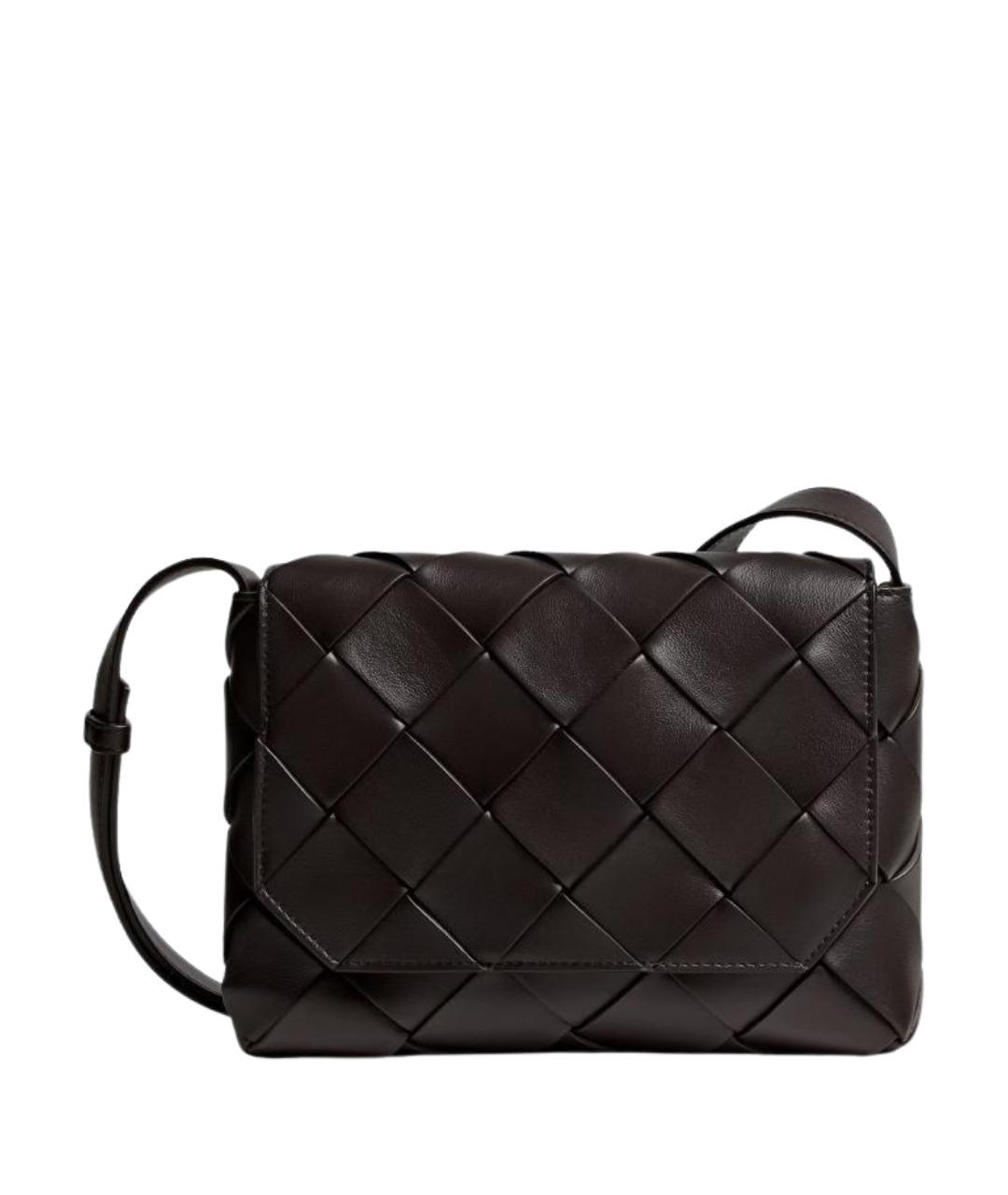 BOTTEGA VENETA Коричневая кожаная сумка на плечо, фото 1