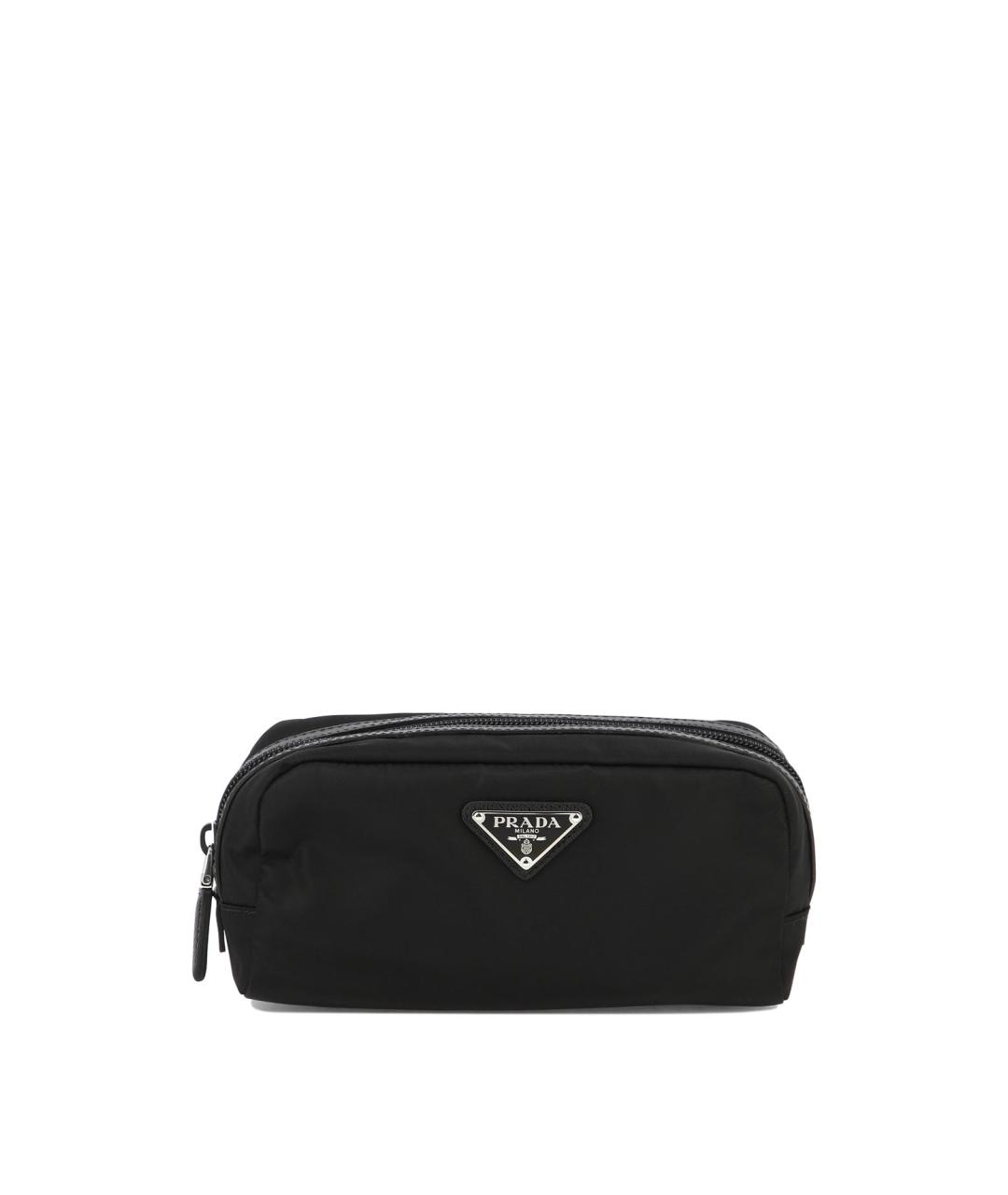 PRADA Черная синтетическая барсетка, фото 1