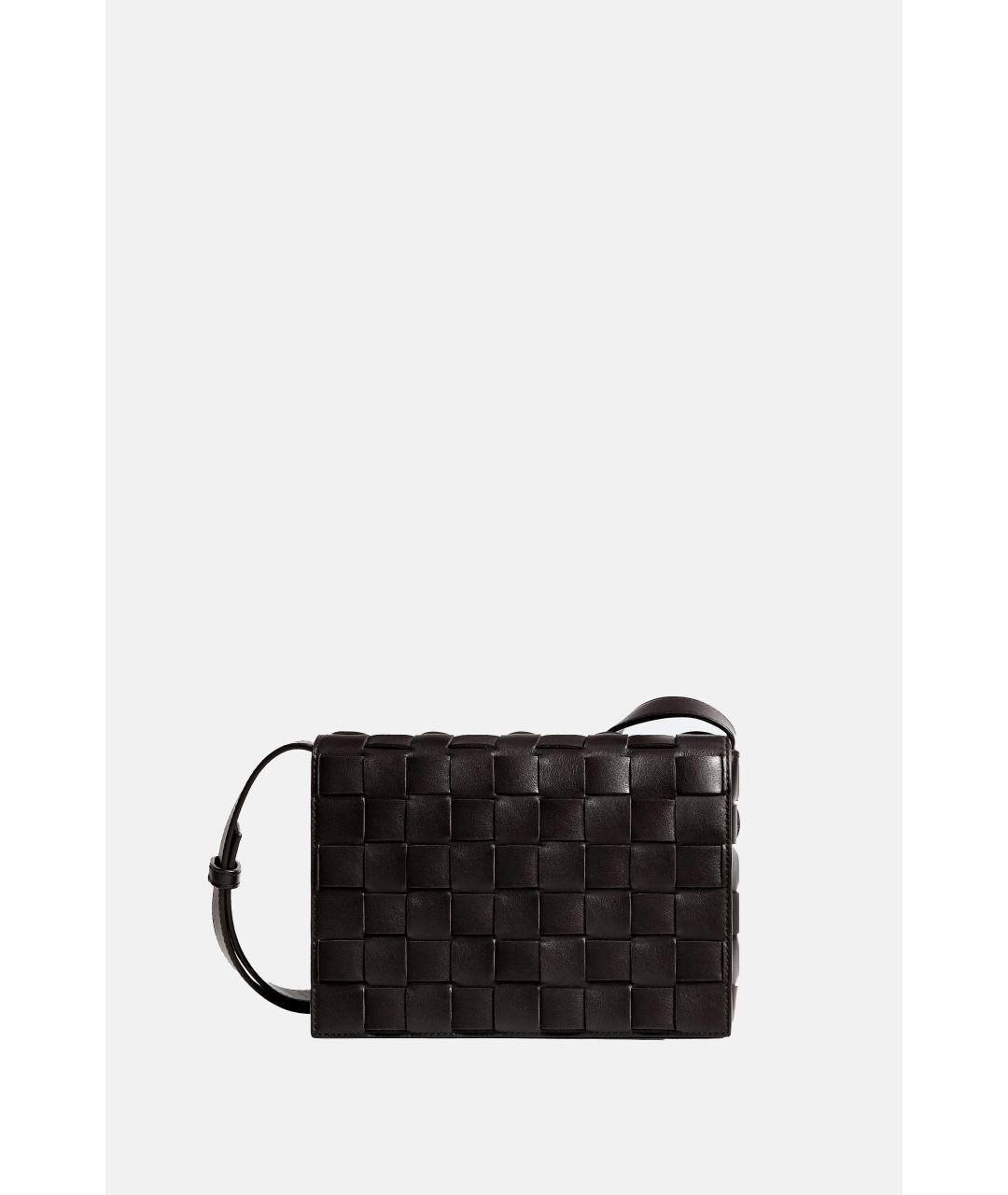 BOTTEGA VENETA Коричневая кожаная сумка на плечо, фото 5