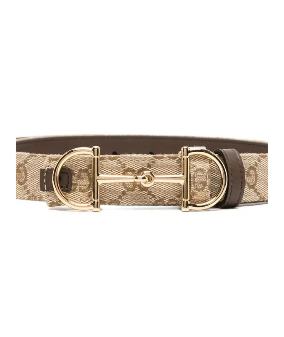 GUCCI Бежевый ремень, фото 2