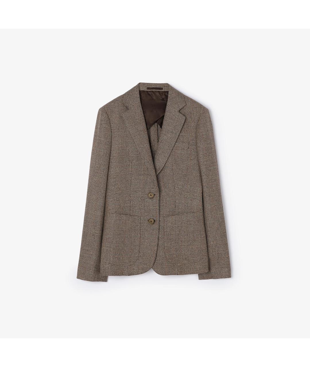 BURBERRY Коричневый жакет/пиджак, фото 3