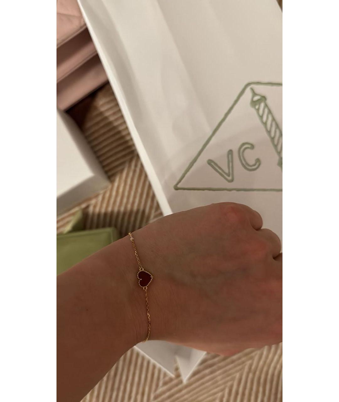 VAN CLEEF & ARPELS Бордовый браслет из розового золота, фото 3