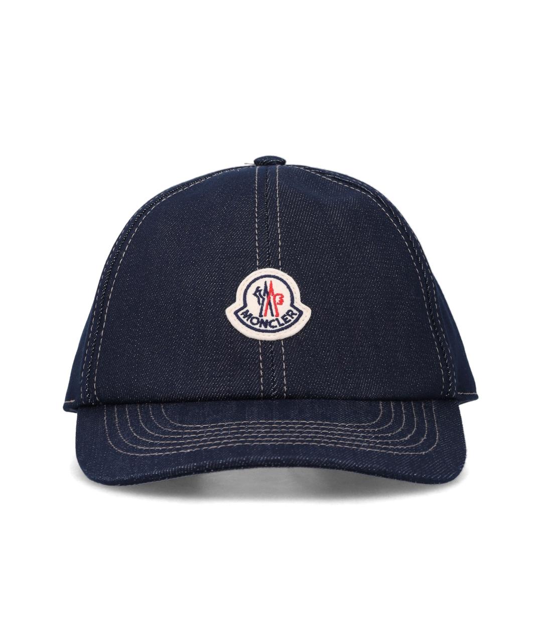 MONCLER Синяя хлопковая кепка/бейсболка, фото 1