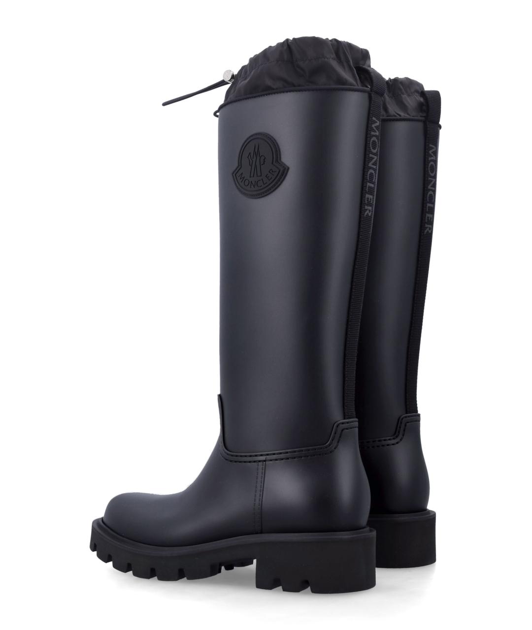 MONCLER Черные синтетические сапоги, фото 3