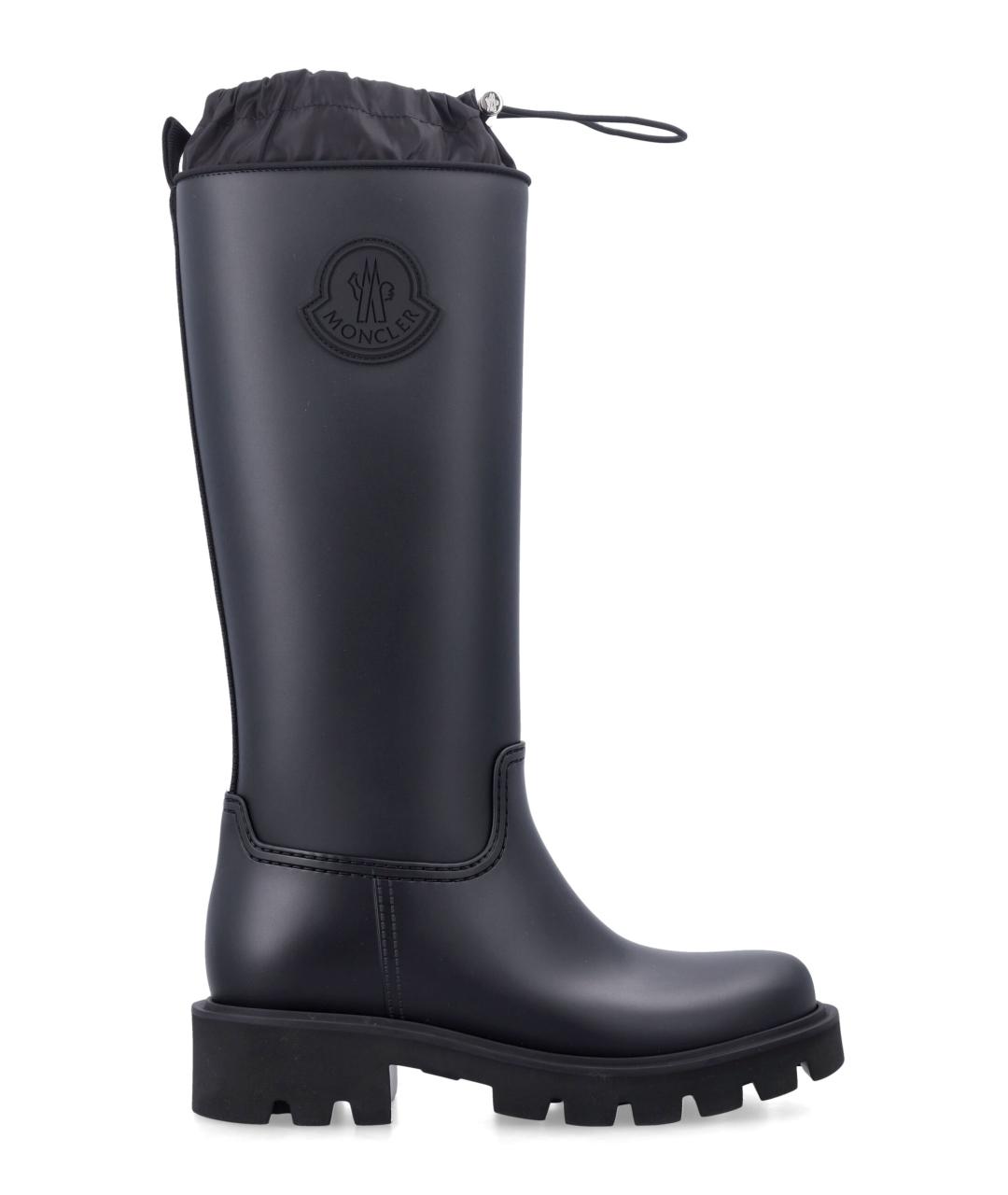MONCLER Черные синтетические сапоги, фото 1