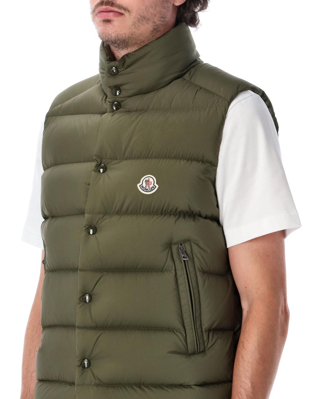 MONCLER Зеленый жилет, фото 3