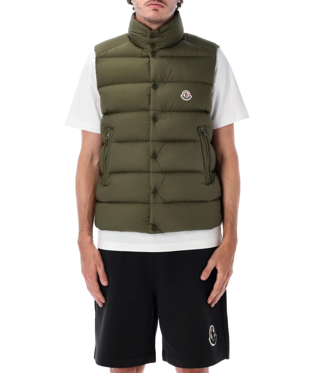 MONCLER Зеленый жилет, фото 1