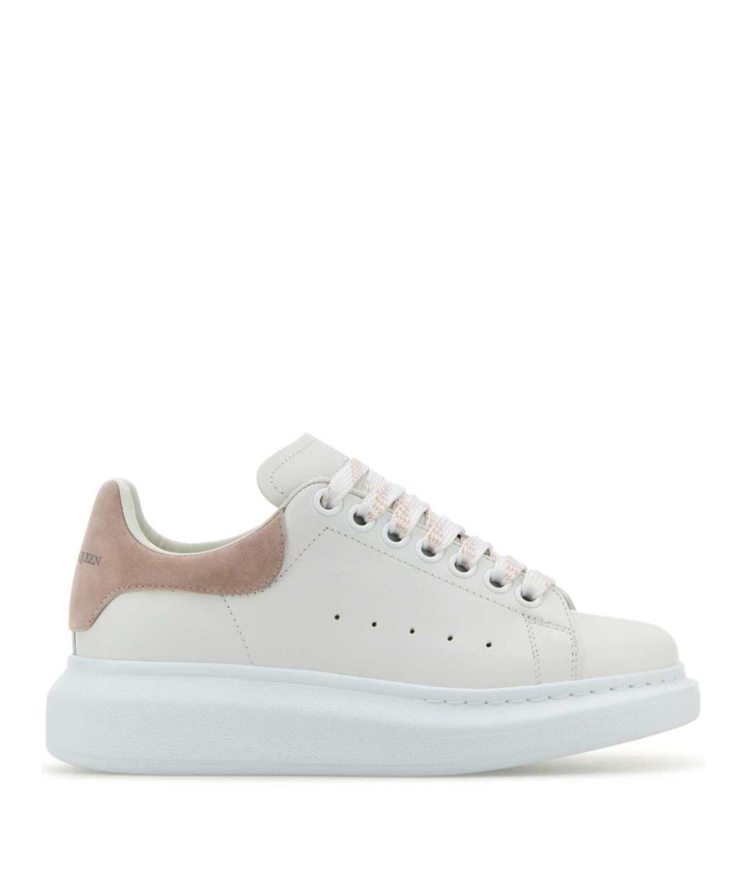 ALEXANDER MCQUEEN Белые кожаные кеды, фото 1