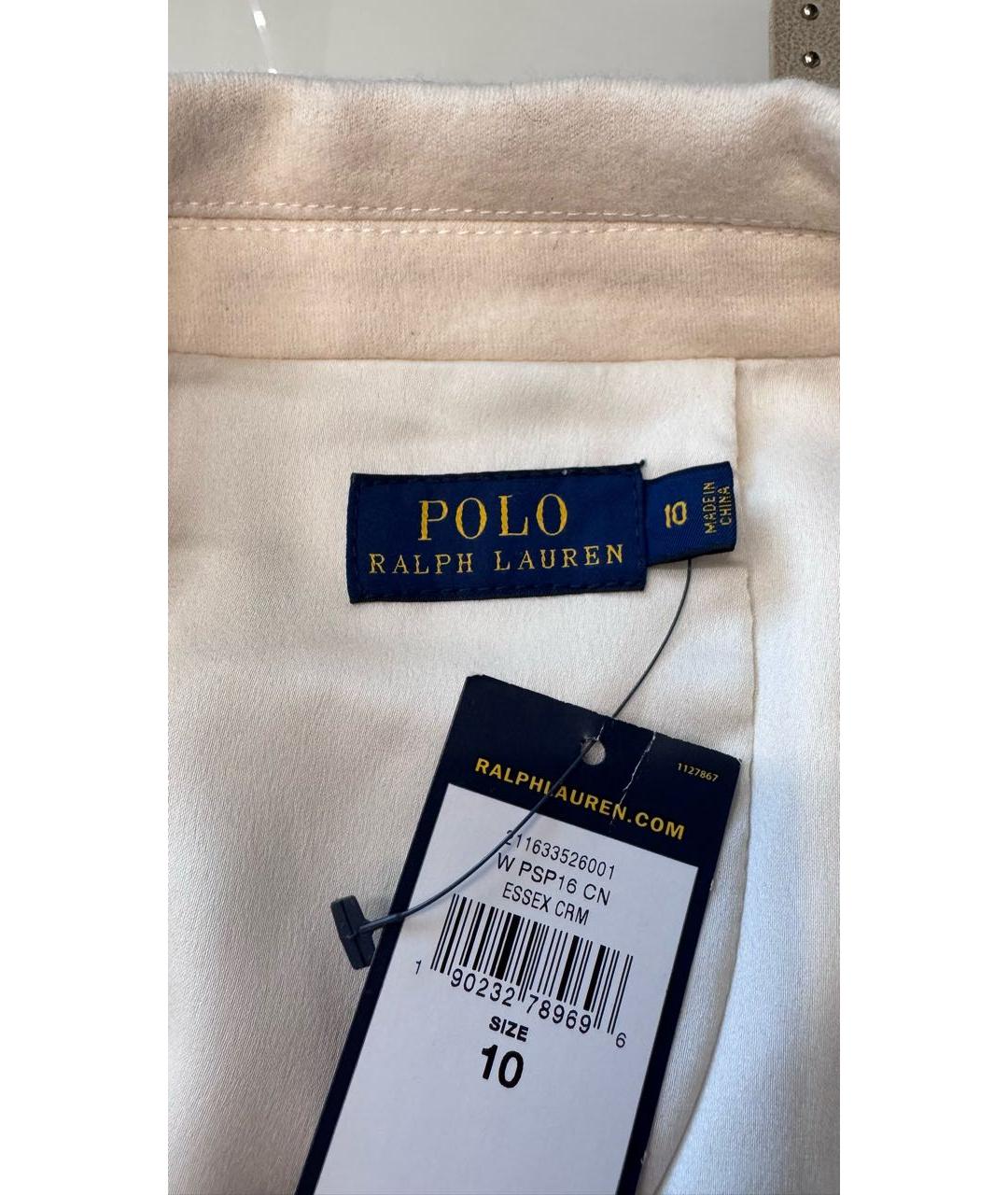 RALPH LAUREN Белый шерстяной жакет/пиджак, фото 3