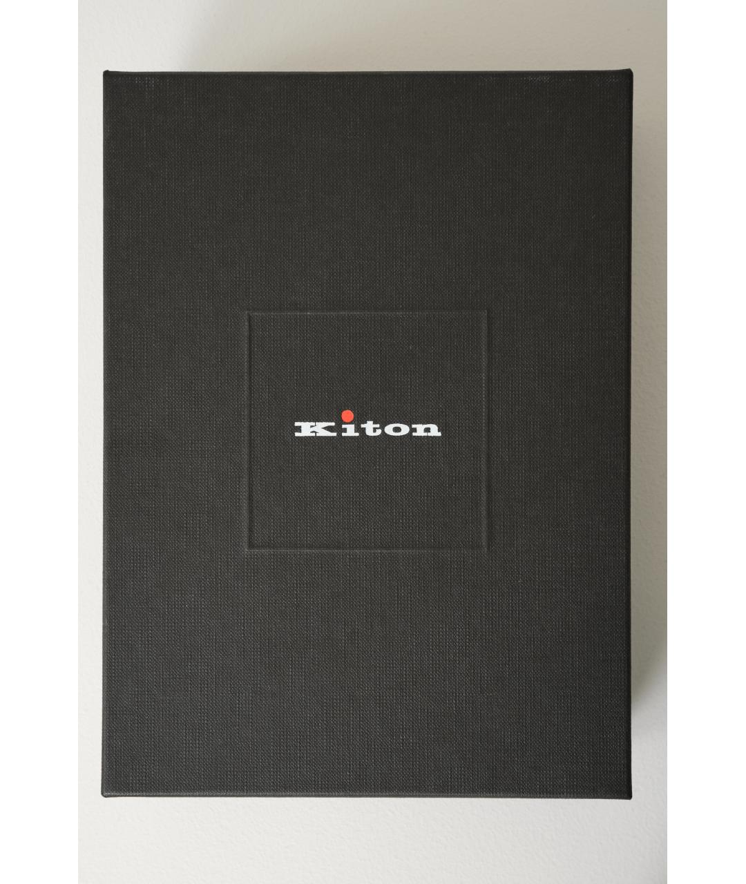 KITON Коричневая кожаная сумка через плечо, фото 6