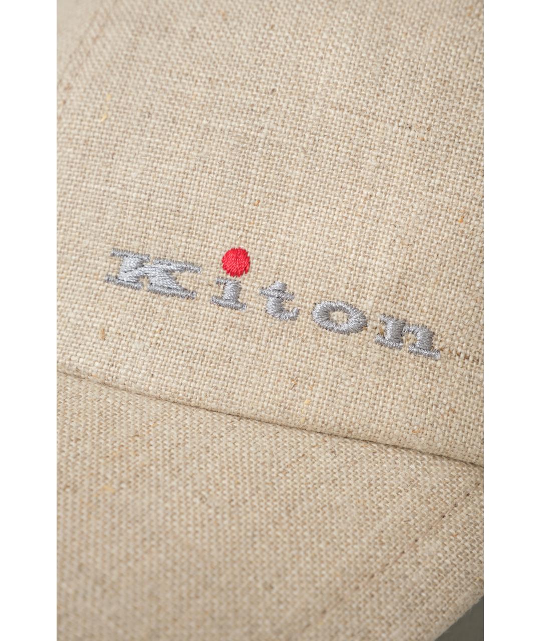 KITON Бежевая кепка/бейсболка, фото 3