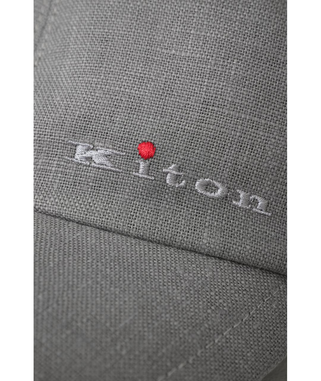 KITON Серая кепка/бейсболка, фото 3