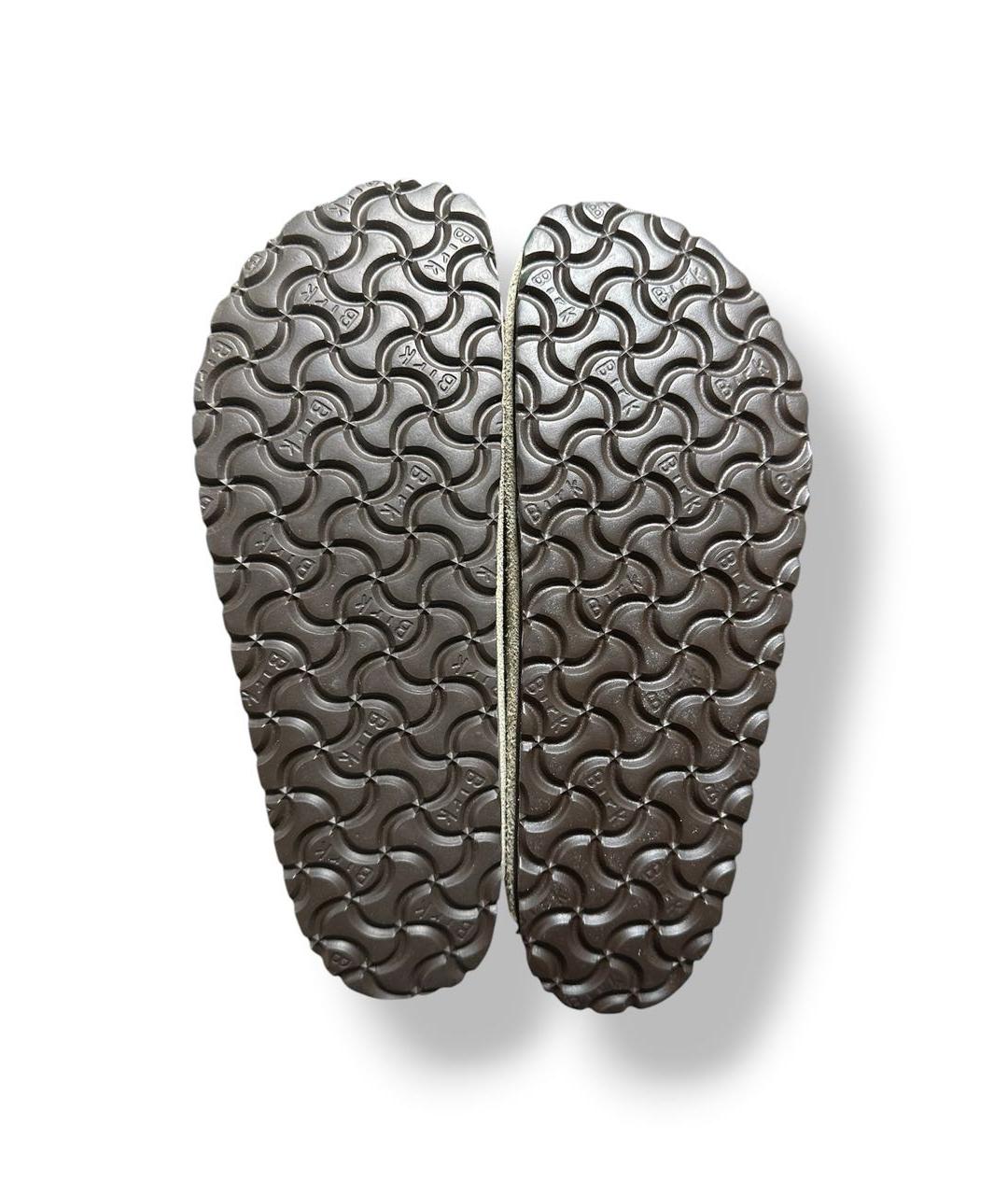 BIRKENSTOCK Бежевые замшевые сабо, фото 4