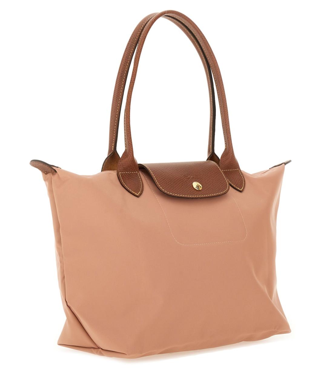 LONGCHAMP Розовая синтетическая сумка через плечо, фото 5
