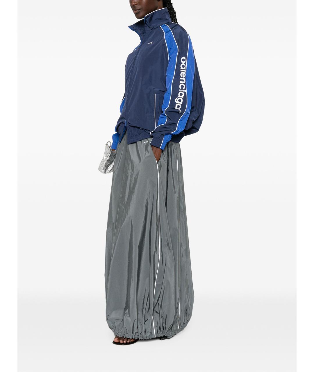 BALENCIAGA Синяя хлопковая куртка, фото 2