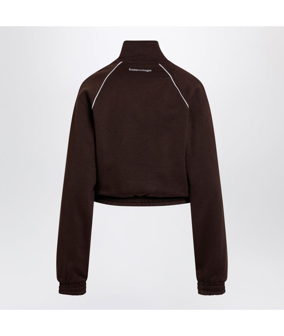 BALENCIAGA Коричневая хлопковая куртка, фото 2
