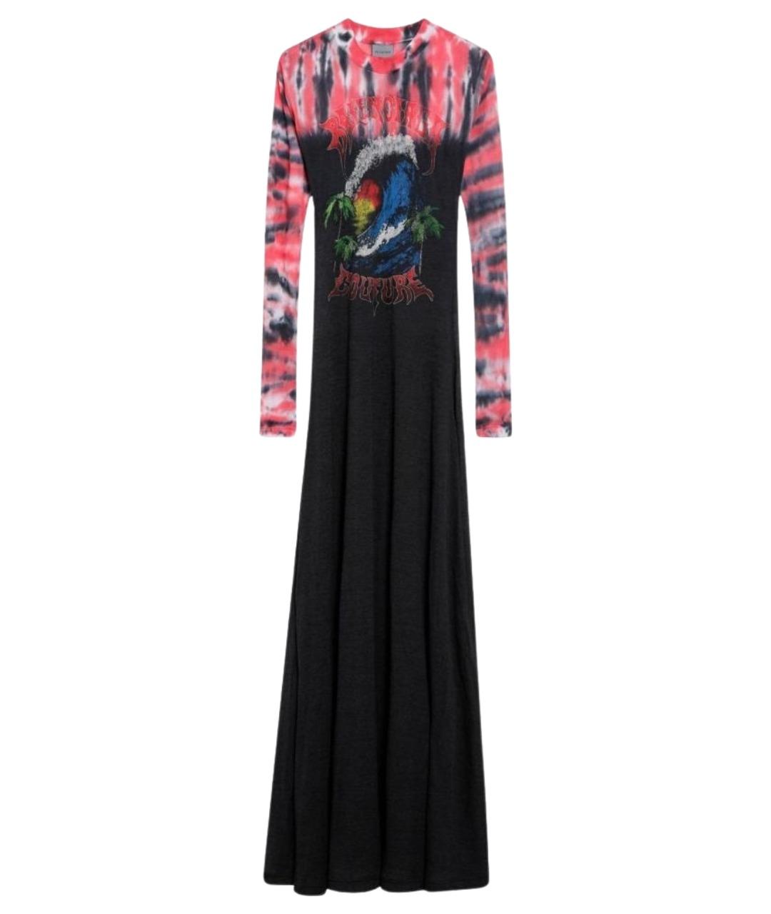 BALENCIAGA Черное хлопковое повседневное платье, фото 1