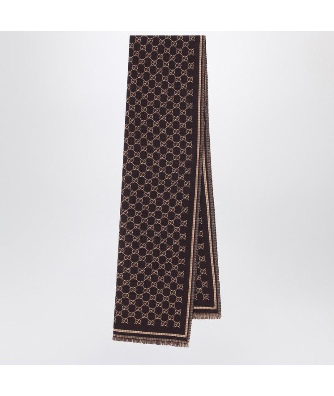 GUCCI Мульти шерстяной шарф, фото 4